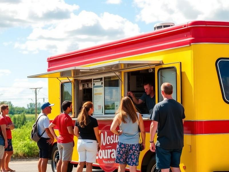 Cantine mobile Pause Patate en service