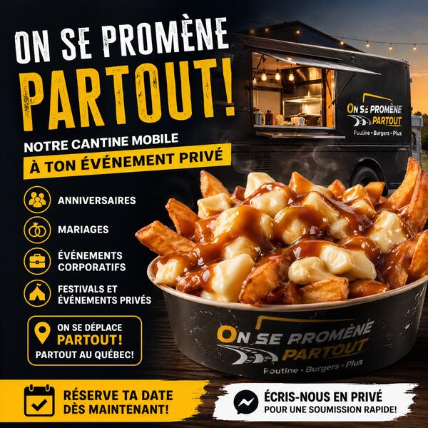 Cantine mobile Pause Patate pour événements privés au Québec